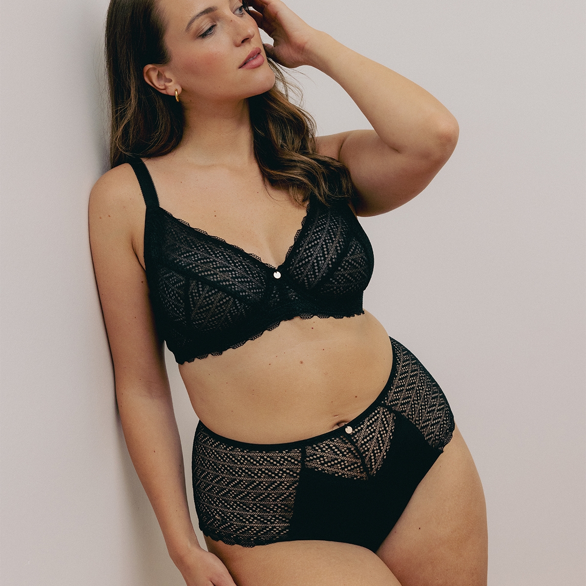 Culotte haute noire ALISSA